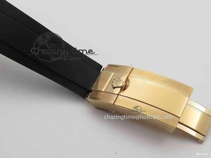 MiroTime 0316 RelaxedFit Daytona 116515 Noob 1:1 Best Edition Rose Gold Dial On Black Rubber Strap A7750(Free Extra Strap) 3740